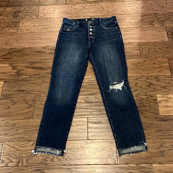 Kut From The Kloth Reese High Rise Fab AB Ankle Straight Leg Size 4 - Picture 1 of 16